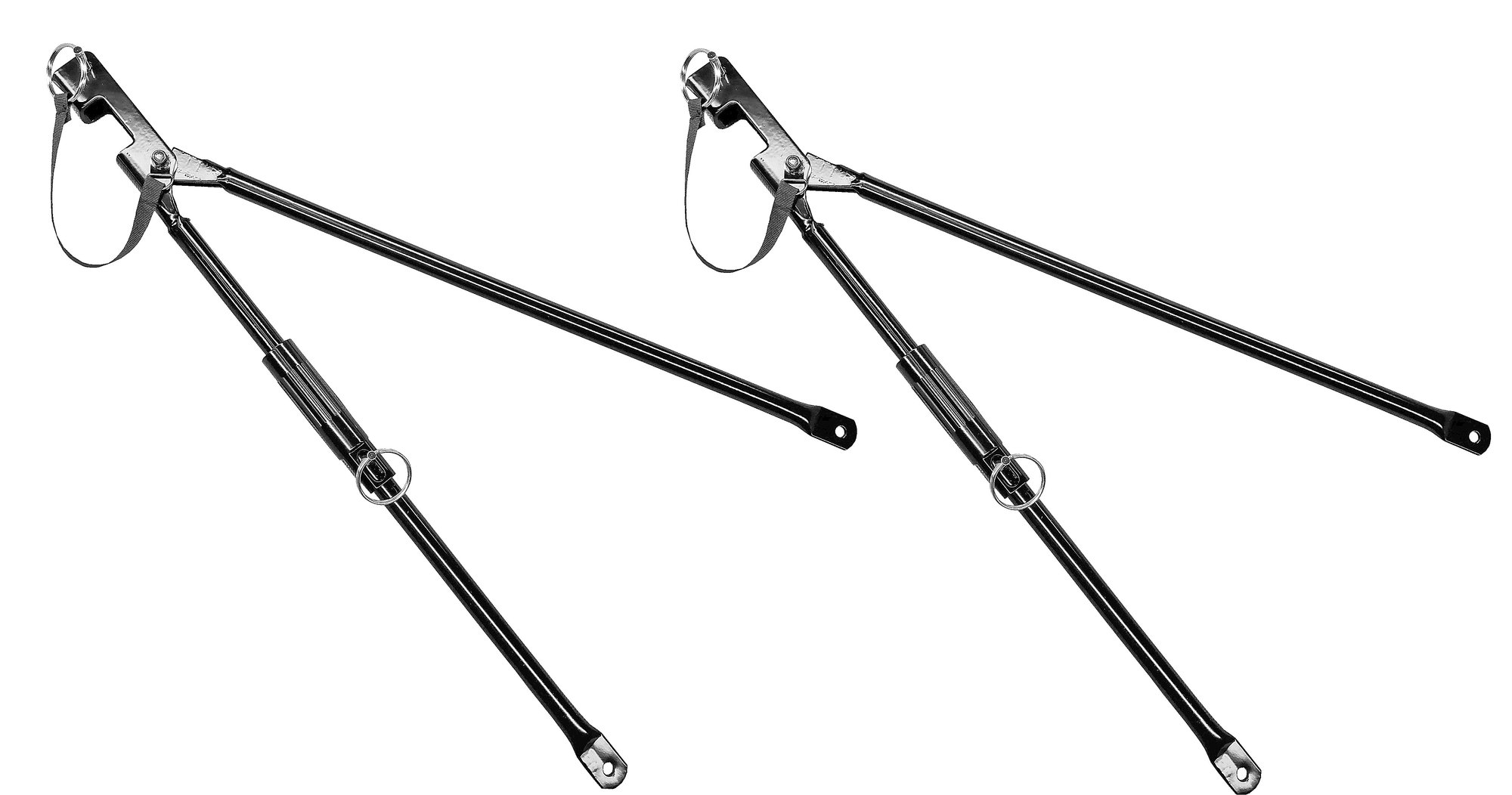 MasterTop 15430101 Adjustable Spreader Bars for 87-95 YJ Factory Soft Top  Bow Systems